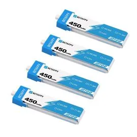 Аккумуляторы BETAFPV 450мАч 1S 30C LiHV (BT2.0) (4 шт.)