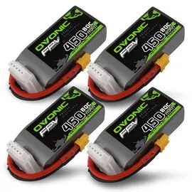 Аккумуляторы OVONIC 450мАч 4S 80C LiPo (XT30) (4 шт.)