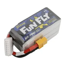 Аккумулятор Tattu FunFly 1300мАч 6S 100C LiPo (XT60)