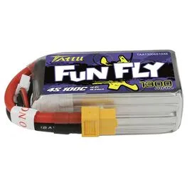 Аккумулятор Tattu FunFly 1300мАч 4S 100C LiPo (XT60)