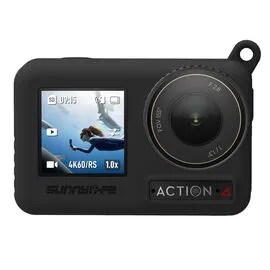 Силиконовый чехол DJI Osmo Action 3 / 4 (SunnyLife), Цвет: Чёрный
