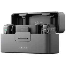 Микрофон DJI Mic 2 (2 передатчика + 1 приёмник + зарядный кейс), Комплект: 2 микрофона + приёмник + кейс