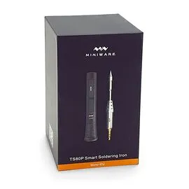 Паяльник Miniware TS80P (Чёрный) с жалом TS-B02 (Расширенный набор)