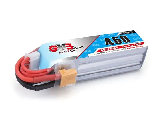 Аккумулятор GNB 450мАч 3S 80C LiPo (XT30)