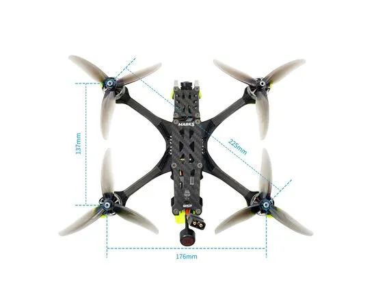 Квадрокоптер GEPRC MARK5 HD c Caddx Vista (BNF-DJI), изображение 9