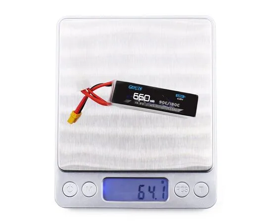 Аккумулятор GEPRC 660мАч 90C 4S LiHV (XT30), изображение 5