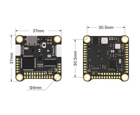 Полётный контроллер Foxeer F722 V4 8S Dual BEC X8, изображение 7