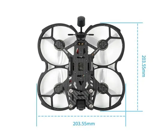 Квадрокоптер GEPRC CineLog35 V2 HD с O3 Air Unit, Версия: V2, Видеопередача: DJI O3 Air Unit, Комплектация: Без GPS, Приёмник: ELRS 2,4 ГГц, изображение 7
