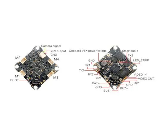 Полётный контроллер Happymodel X12 1-2S AIO 12A (ELRS 2,4 ГГц), изображение 5