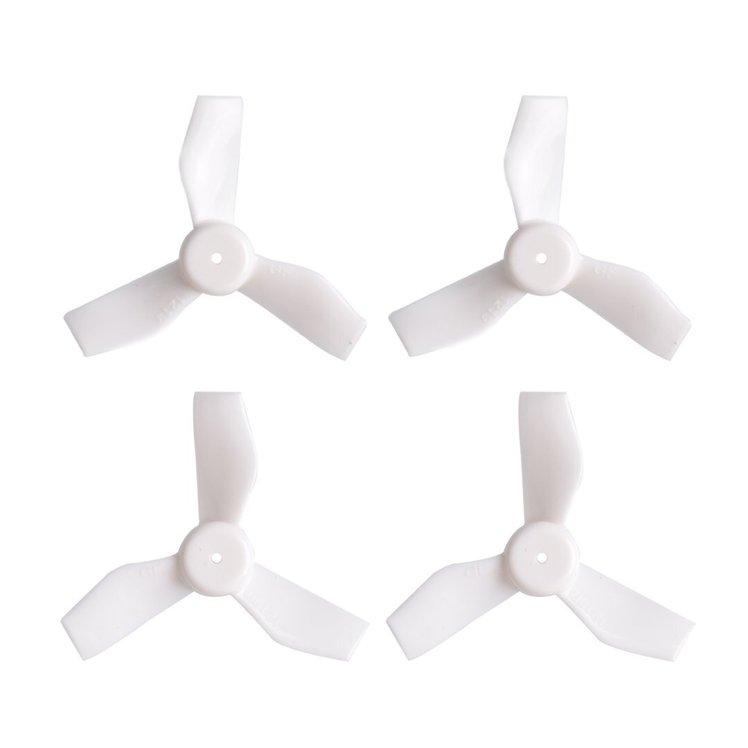 Gemfan 1219 1.2x1.9x3 31mm 3-blade 1mm White propeller