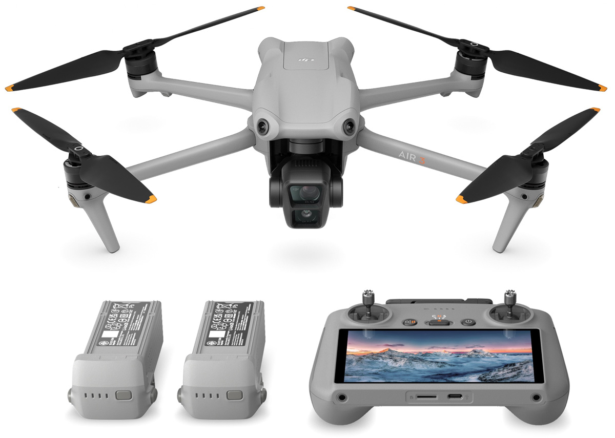 Квадрокоптер DJI Air 3 Fly More Combo (пульт DJI RC 2) купить в Москве в  интернет-магазине MyDrone