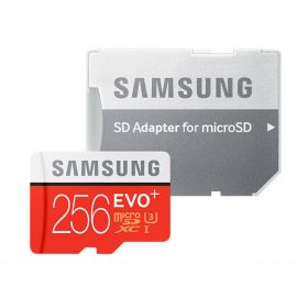 Карта памяти 256Gb Samsung EVO Plus microSDXC Class 10 UHS-I U3 + SD адаптер, Производитель: Samsung, Версия: EVO Plus, Объём памяти: 256 Гб, Комплектация: карта + SD адаптер