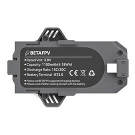 Аккумуляторы BETAFPV Aquila16 1100мАч 1S 15C LiHV (BT2.0), Версия: 1100 мАч (для режима N/S), Количество: 1 шт.