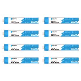 Аккумуляторы BETAFPV 300мАч 1S 30C LiHV (BT2.0), Комплектация: 8 шт.