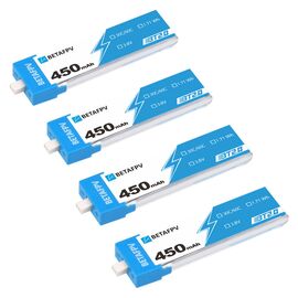 Аккумуляторы BETAFPV 450мАч 1S 30C LiHV (BT2.0), Комплектация: 4 шт.