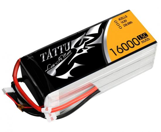 Аккумулятор Tattu 16000мАч 4S 15C 14,8В LiPo