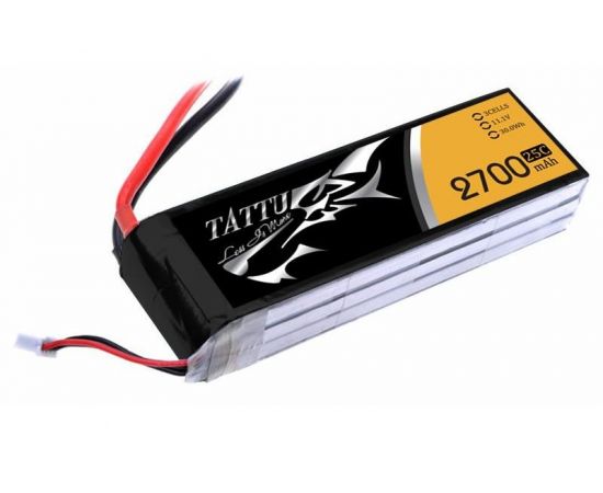 Аккумулятор Tattu 2700мАч 3S 25C 11,1В LiPo, изображение 2