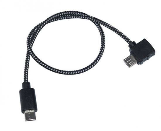 Micro-USB кабель для подключения планшета к пульту DJI Spark (29 см) (YX)
