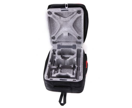 Рюкзак для DJI Phantom 4 (для использования с оригинальным кейсом) (чёрно-красный), изображение 5