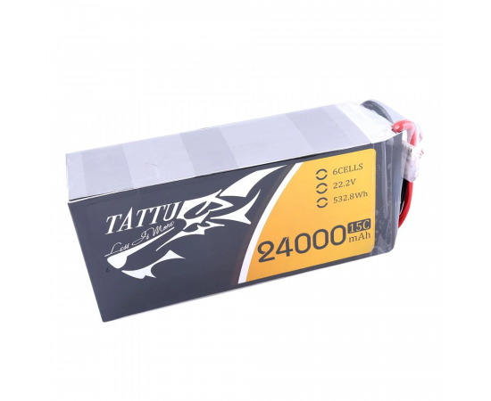 Аккумулятор Tattu 24000мАч 6S 25C 22,2В LiPo (Special Type)