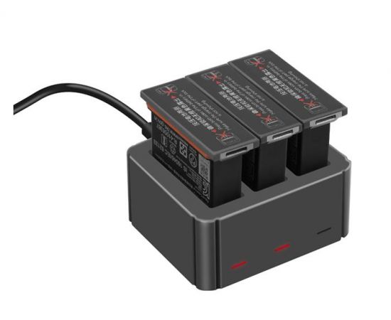Зарядное устройство для зарядки 3 аккумуляторов DJI Osmo Action (YX)