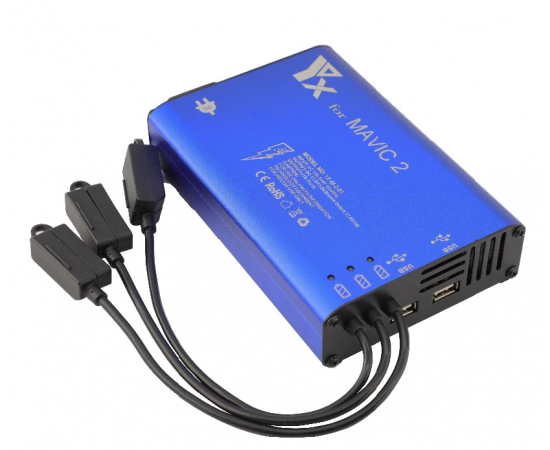 Зарядное устройство для 3 аккумуляторов DJI Mavic 2, пульта и мобильного устройства (YX), изображение 3