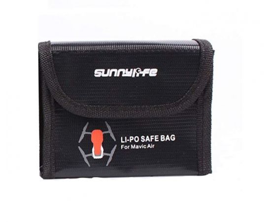 Огнеупорный сумка-чехол для двух аккумуляторов квадрокоптера DJI Mavic Air (SunnyLife)