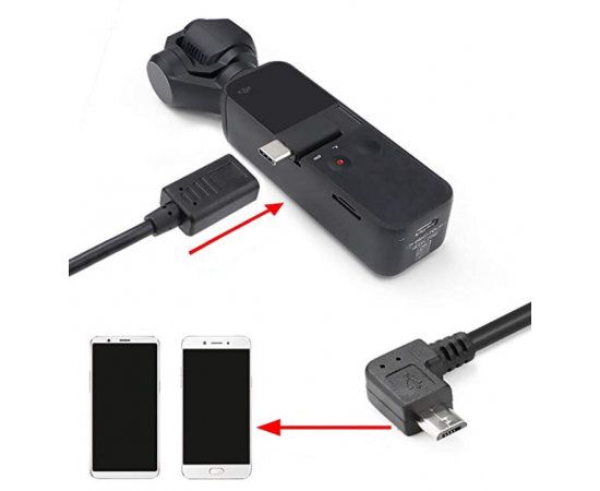 Удлинитель кабеля OTG Micro-USB DJI Osmo Pocket (30 см), изображение 4