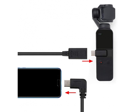 Удлинитель кабеля OTG Type-C DJI Osmo Pocket (30 см), изображение 2