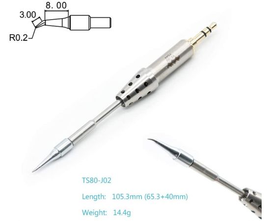 Жало TS-J02 для паяльника TS80, изображение 5
