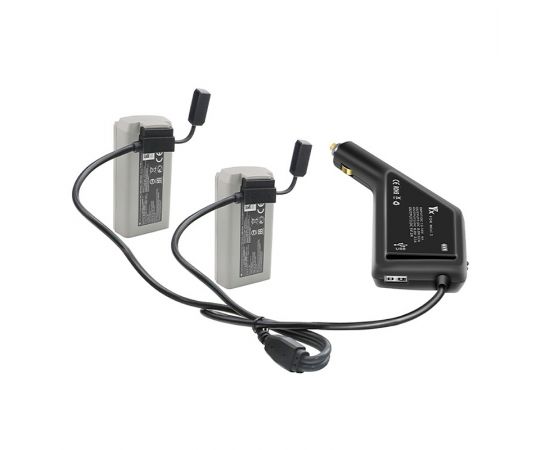 Автомобильное зарядное устройство для 2 аккумуляторов и пульта DJI Mini 2 / Mini SE / Mini 2 SE (YX), изображение 3
