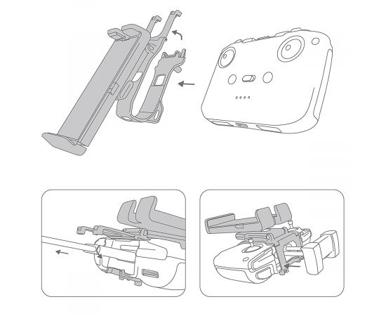 Держатель планшета для пульта DJI Mavic 3 / Air 2 / Air 2S / Mini 2 / Mini 3 Pro (CYNOVA), изображение 6