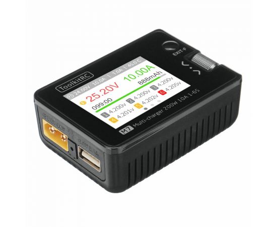 Многофункциональное зарядное устройство ToolkitRC M7 200Вт, Наличие блока питания: Без БП, изображение 2
