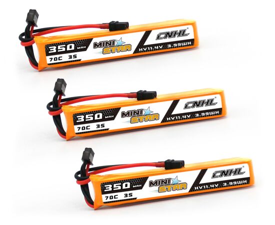 Аккумуляторы CNHL Ministar 350мАч 3S 70C LiHV (XT30) (3 шт.)