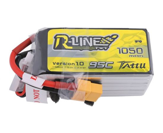 Аккумулятор Tattu R-Line V1.0 1050мАч 14,8В 95C 6S1P LiPo