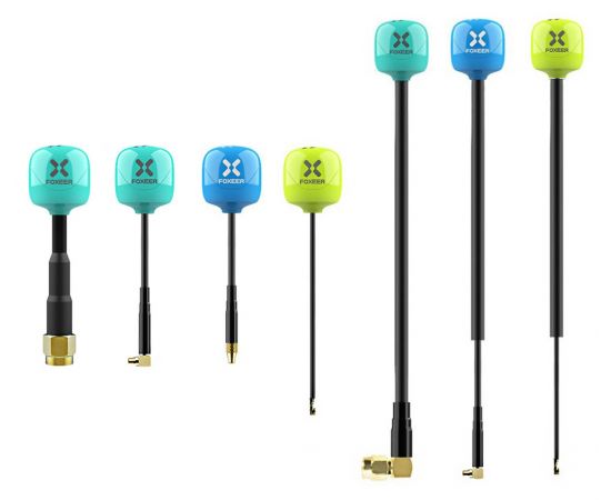 Антенна Foxeer Lollipop 4 Plus 5,8 ГГц (RHCP / LHCP), Поляризация: RHCP, Разъём: SMA, Длина: 150 мм, Цвет: Бирюзовый, Количество: 2 шт.