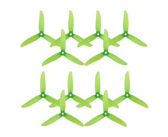 Пропеллеры GEPRC G5x4.3x3 3-лопастные (M5) (2CW+2CCW), Цвет: Зелёный, изображение 2