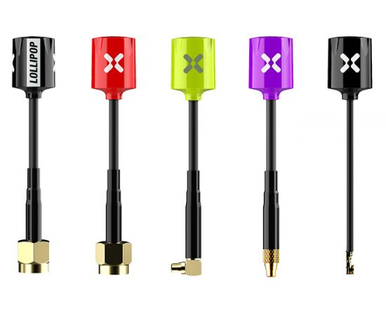Антенна Foxeer Micro Lollipop 5,8 ГГц (LHCP / RHCP), Цвет: Красный, Поляризация: LHCP, Разъём: RP-SMA, Количество: 1 шт.