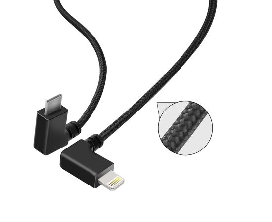 Кабель USB - Type-C/Lightning для подключения к пульту DJI RC-N1 / RC-N2 (35 см) (YX), Версия: Lightning, изображение 2