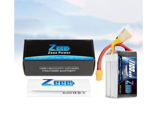 Аккумулятор Zeee 1300мАч 6S 120C LiPo (XT60), изображение 3