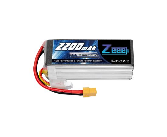Аккумулятор Zeee 2200мАч 6S 120C LiPo (XT60), изображение 3