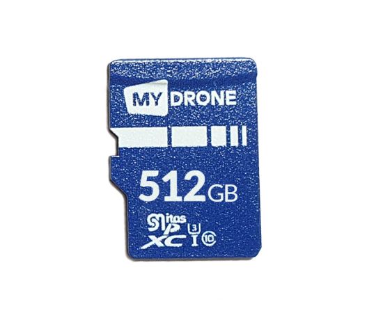 Карта памяти 512Gb MyDrone microSDXC Class 10 UHS-I U3 (MIXZA), Производитель: MyDrone, Версия: Стандартная, Объём памяти: 512 Гб, Комплектация: только карта, изображение 2