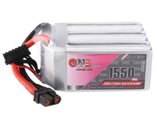 Аккумулятор GNB 1550мАч 6S 130C LiPo (XT60)