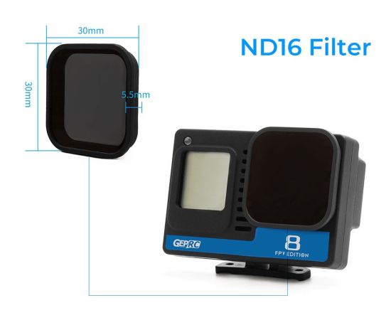 Нейтральный фильтр ND16 Naked GoPro HERO8 (GEPRC), изображение 4