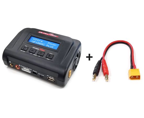 Зарядное устройство Ultra Power UP100AC Plus, Комплектация: Зарядное устройство + переходник на XT60