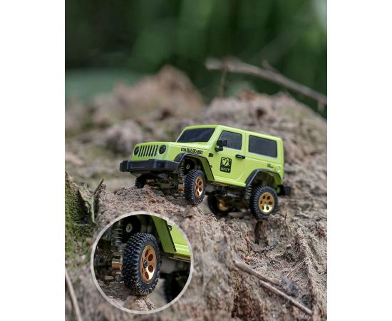 Радиоуправляемая машинка Sniclo 1:64 SNT Wrangler 3010 Kit, Комплектация: Машинка + пульт, Цвет: Зелёный, изображение 3