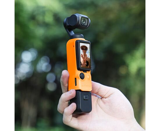 Силиконовый чехол DJI Osmo Pocket 3 (SunnyLife), Цвет: Оранжевый, изображение 3