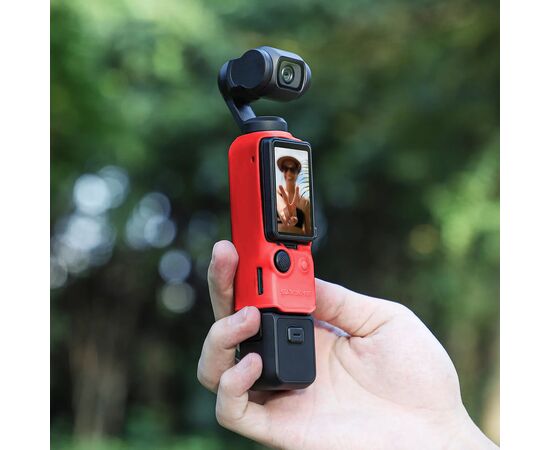 Силиконовый чехол DJI Osmo Pocket 3 (SunnyLife), Цвет: Красный, изображение 3