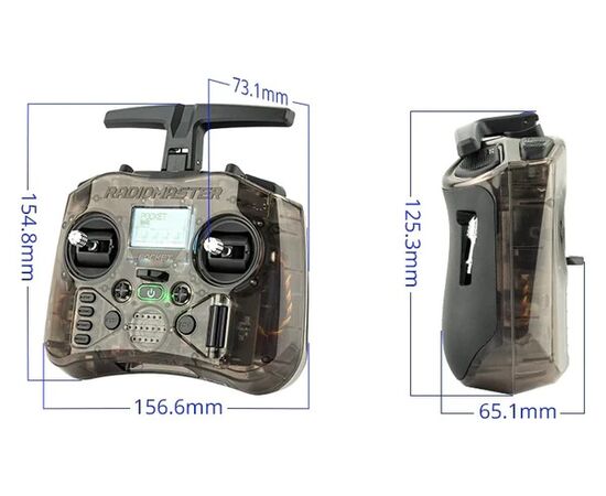 Аппаратура управления RadioMaster Pocket M2, Версия: CC2500, Цвет: Прозрачный, изображение 10