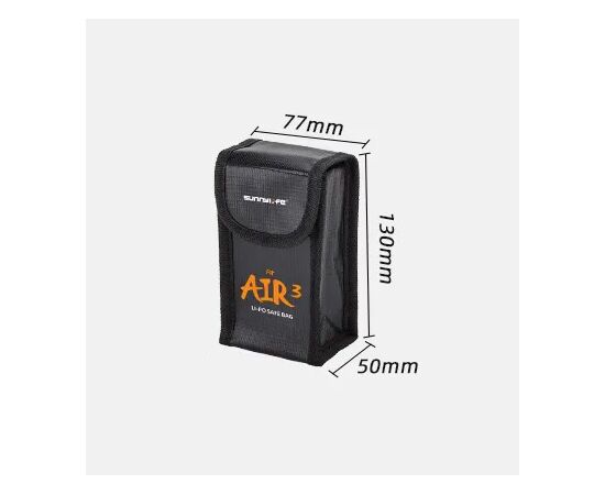 Огнеупорный чехол для аккумуляторов DJI Air 3 (SunnyLife), Версия: для 1-го аккумулятора, изображение 3